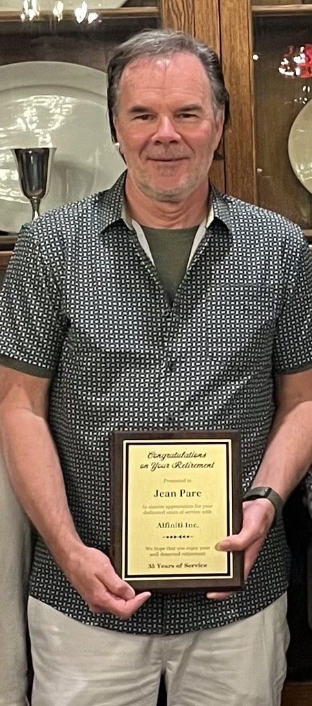 JeanPare-Retirement-min (1) Jean Pare Retires - Photo of Jean Pare and plaque